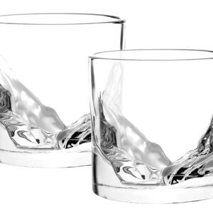 Liiton Set of 2 Crystal Whiskey Glasses